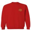 0514. Hecho En Mexico Mexican Flag Coat of Arms Escudo Mexicano 5 Mayo Men's Crewneck Sweatshirt (Red, X-Large) view 2