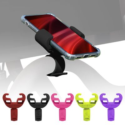 Black Harp Silicone Bike Phone Holder Designed for Peloton and Exercise Bike- Cell Phone Mount for Stationary Exercise Bike Accessories