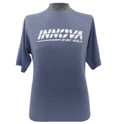 Innova Discs Burst Tri-Blend Performance Short Sleeve Disc Golf Jersey Shirt - Gray - XXL