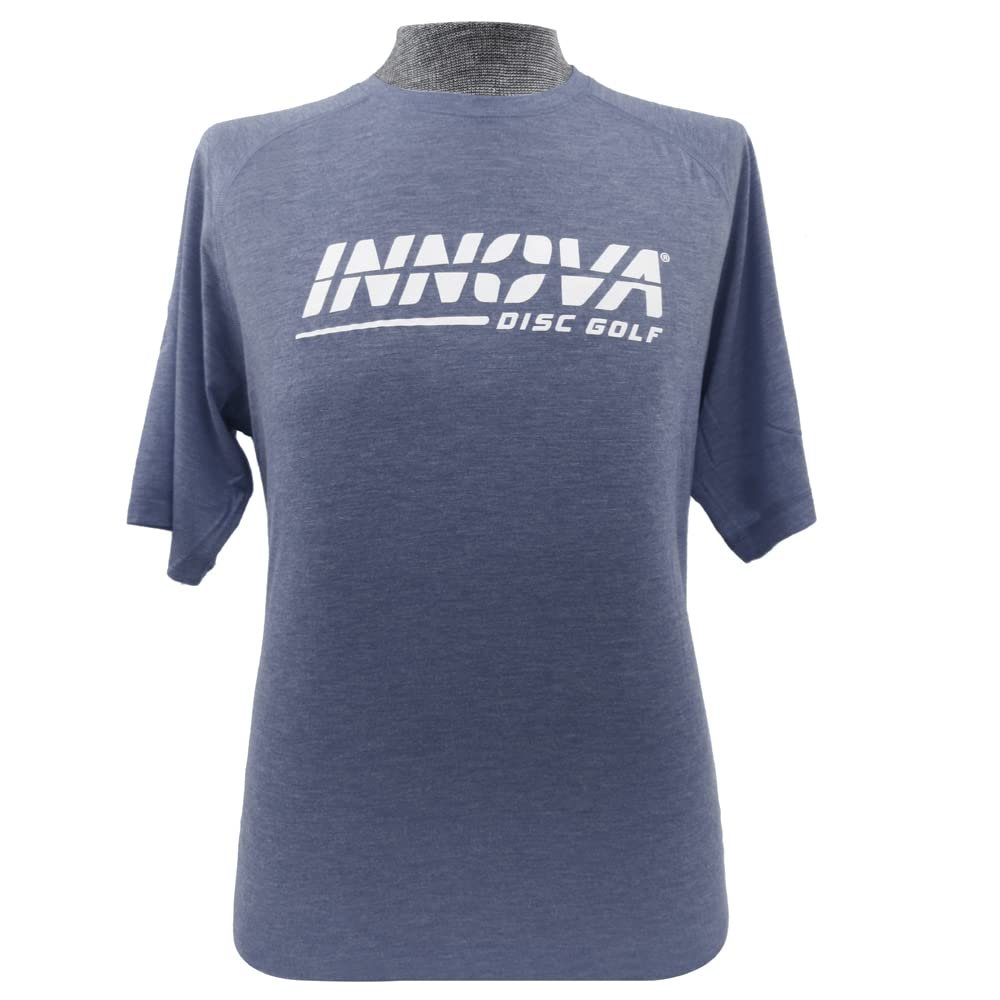 Innova Discs Burst Tri-Blend Performance Short Sleeve Disc Golf Jersey Shirt - Gray - XXL