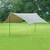 BUNDOK BDK-21O Mini Hexagon Tarp, Khaki, Approx. 16.9 x 138.4 inches (430 x 350 cm), Includes 2 Poles view 3