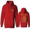 0514. Hecho En Mexico Mexican Flag Coat of Arms Escudo Mexicano 5 Mayo Sweatshirt Pullover Hoodie (RED, Large) view 1