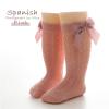 Baby Infants Toddlers Girls Knee High Socks 1 Pack Bow Long Stockings Ruffled Socks Athletic Socks (Pink, 1-3 Years) view 2
