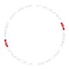 Scakbyer Reflective Stickers for Bike Wheel, 8PCS Safety Night Riding Bicycle Reflector Tape Decal Set - White + Red view 4