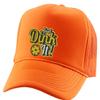ALLNTRENDS Just Dunk It Embroidered Trucker Hat Basketball Embroidery Adjustable Cap (Neon Orange) view 1