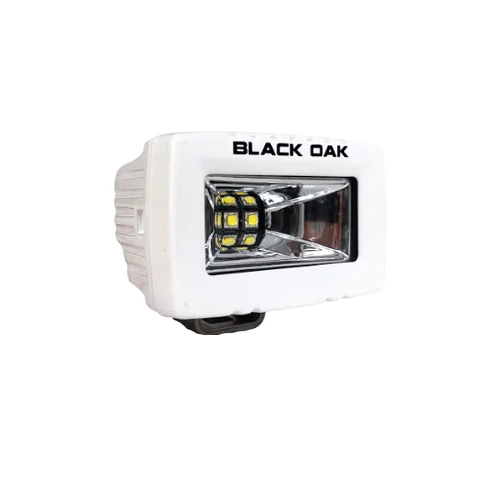 Black Oak 2" Marine Flush Mount Spreader Light - White Housing - Pro Series 3.0