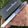 Pocket Folding Knife w/Titanium Handle for EDC, D2 Steel Tanto Blade (Tatsu Standard Blue) view 1