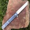 Pocket Folding Knife w/Titanium Handle for EDC, D2 Steel Tanto Blade (Tatsu Standard Blue) view 4