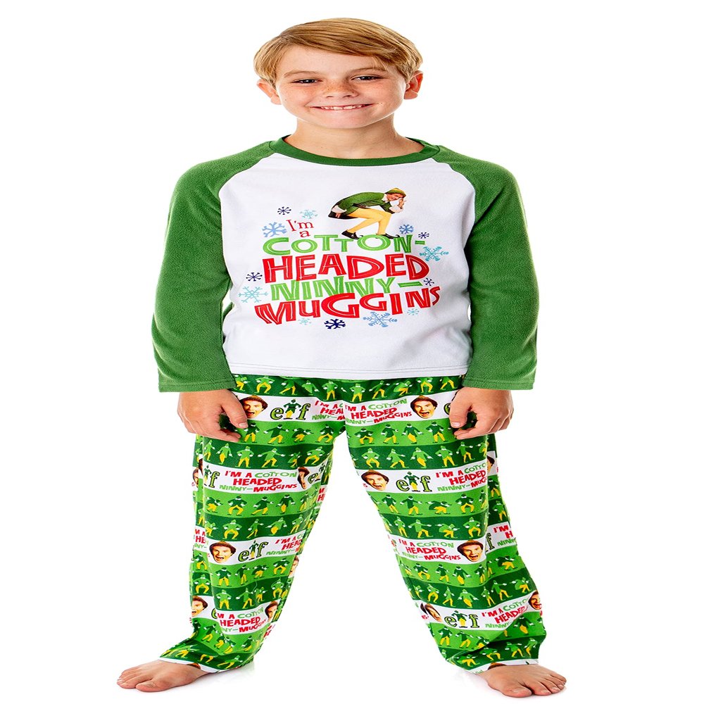 INTIMO Elf The Movie Boys' Film Cotton-Headed Ninny-Muggins Sleep Pajama Set (6/7)