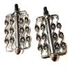 Double Flat Twisted Bicycle Pedals 1/2" Spindle Chrome Cruiser Lowrider Bikes view 1