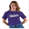 5X-Large Purple Mens City of Philadelphia Pennsylvania Fashion Script T-Shirt view 2