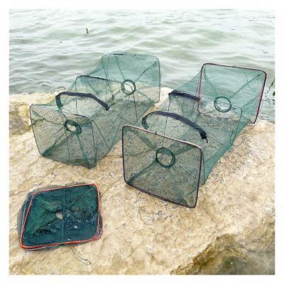 XIWALAI Fish Trap Net Fishing Gear Crab Prawn Shrimp Crayfish Lobster Crawdad Foldable Casting Net Fishing Cage Outdoor Net High
