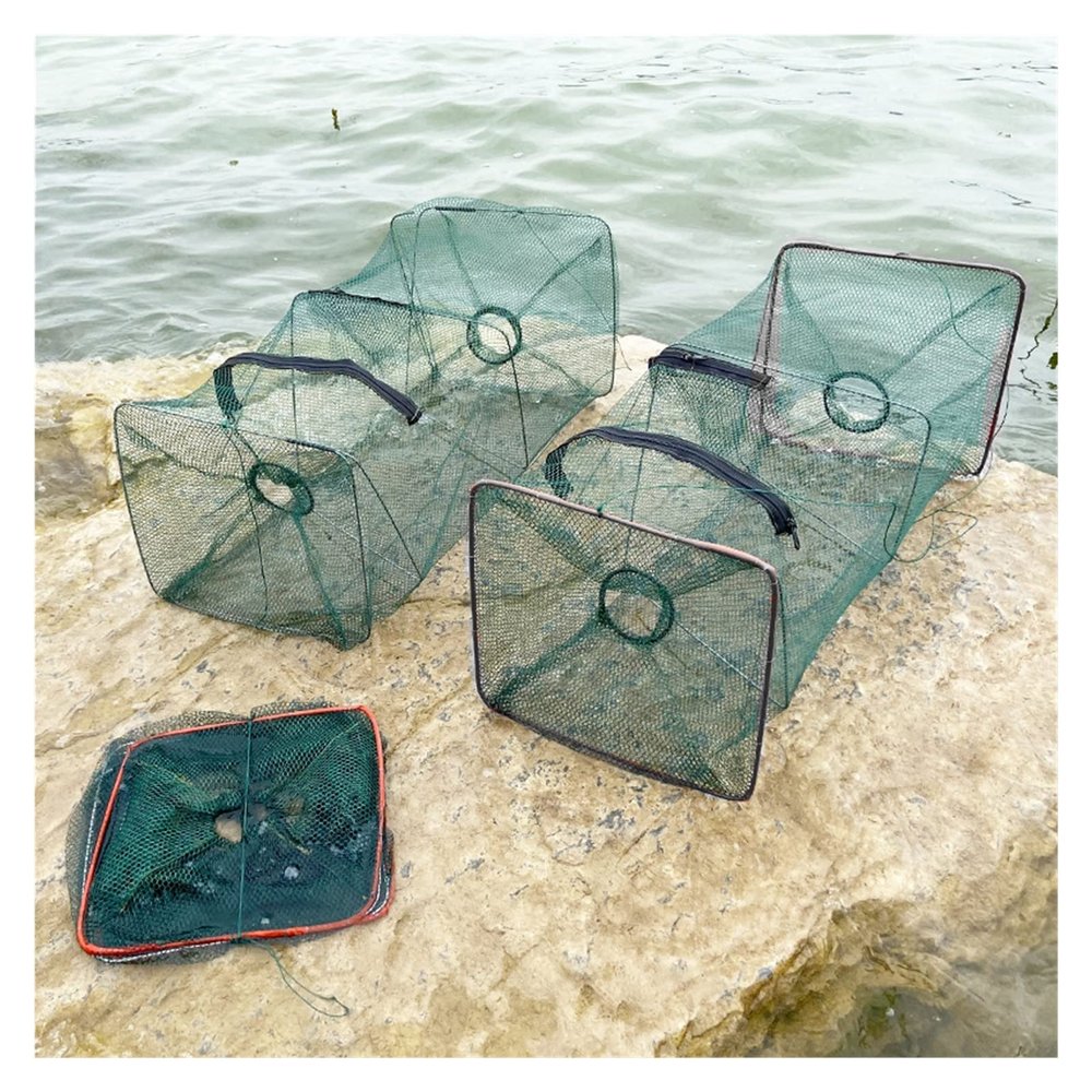 XIWALAI Fish Trap Net Fishing Gear Crab Prawn Shrimp Crayfish Lobster Crawdad Foldable Casting Net Fishing Cage Outdoor Net High
