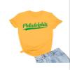 5X-Large Gold Mens City of Philadelphia Pennsylvania Fashion Script T-Shirt view 1