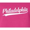 Go All Out XX-Large Cyber Pink Women City of Philadelphia Pennsylvania Fashion Script T-Shirt view 4