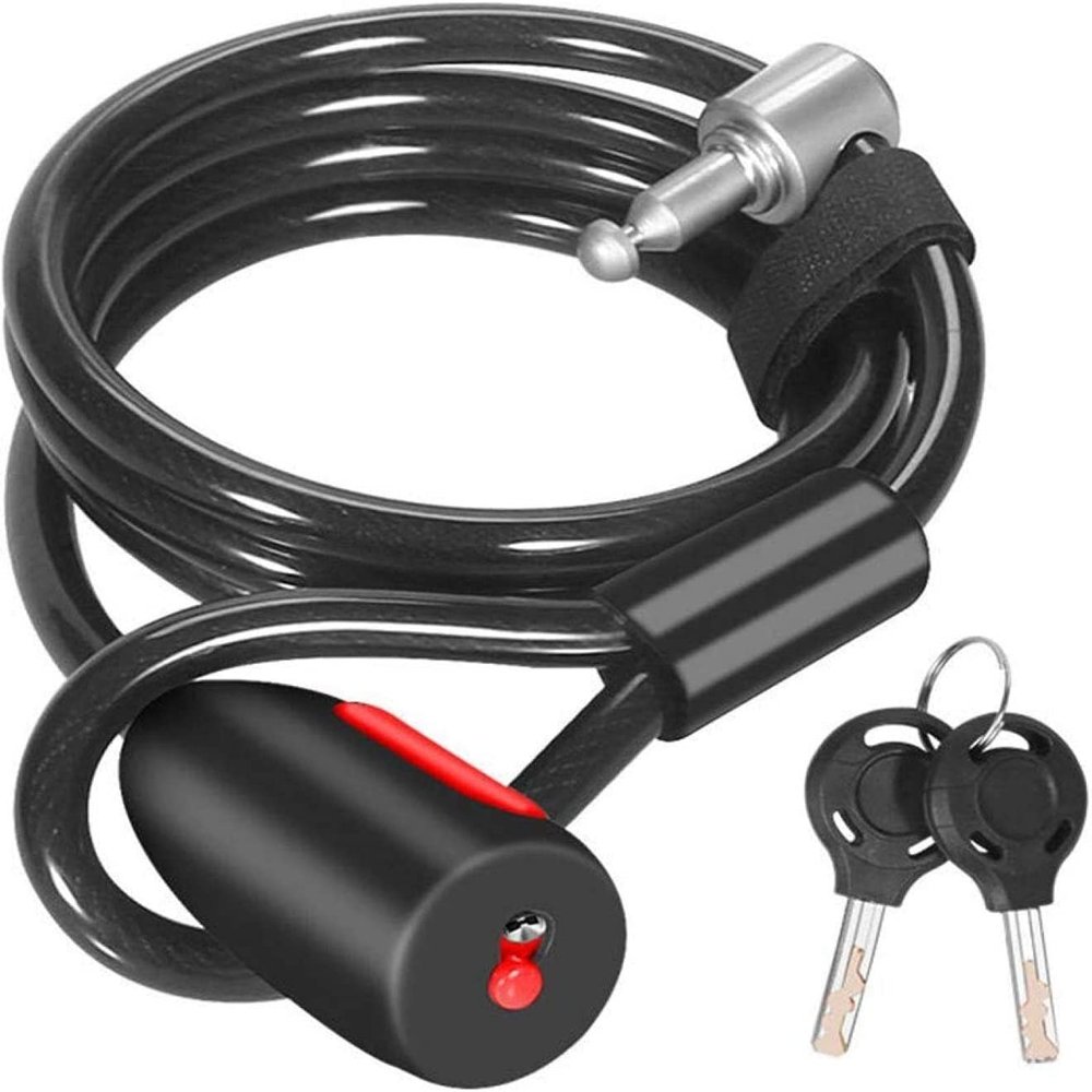 Bicycle Locks Heavy Duty Anti Theft Bike Lock High Security Level Bicycle Lock Bike Chain Lock with 2 Keys Cycle Cable Locks Bicycle Chain Lock Heavy Duty for Cycle Moto