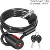 Bicycle Locks Heavy Duty Anti Theft Bike Lock High Security Level Bicycle Lock Bike Chain Lock with 2 Keys Cycle Cable Locks Bicycle Chain Lock Heavy Duty for Cycle Moto view 2