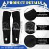 Yinder 4 Pcs Volleyball Knee Pad and Arm Sleeve Volleyball Accessories Stuff Forearm Elbow Sleeve Wrist Guard with Protection Pad and Thumb Hole for Women Men Adult(Small,Black) view 2