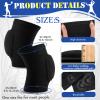 Yinder 4 Pcs Volleyball Knee Pad and Arm Sleeve Volleyball Accessories Stuff Forearm Elbow Sleeve Wrist Guard with Protection Pad and Thumb Hole for Women Men Adult(Small,Black) view 3