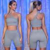 Seamless Yoga Set Women Fitness Suits Crop Top High Running Waist Workout Bra Sports Gym Legging view 2