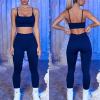 Seamless Yoga Set Women Fitness Suits Crop Top High Running Waist Workout Bra Sports Gym Legging view 4