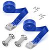 ALIENSX Cooler Tie Down Kit, Tie Down Straps for RTIC YETI Coolers, Cam Buckle Lashing Straps, Secure to Boats, Trailers, Trucks, ATVs and More, Prevent from Slipping (Blue) view 1