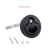 ihreesy 2 Inch Boat Flush Pull Slam Latch,Nylon Deck Hatch Latch Flush Pull Latch Boat Latches Flush Pull Slam Latch with 2 Screws and 2 Nuts for 2 Inch Hole Cutout,Black view 3