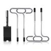 LFUTARI Ice Anchor Tool Kit,1pc Ice Anchor Drill Adapter with 4pcs Threaded Peg Ice Fishing Shelter Stake Nail, Universal Ice Fishing Anchors Tool Set for Ice Insert Sewing (Set 1) view 1