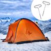 LFUTARI Ice Anchor Tool Kit,1pc Ice Anchor Drill Adapter with 4pcs Threaded Peg Ice Fishing Shelter Stake Nail, Universal Ice Fishing Anchors Tool Set for Ice Insert Sewing (Set 1) view 4