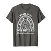 Rainbow I Wear Gray For My Dad GBM Glioblastoma Awareness T-Shirt view 1