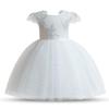 TTYAOVO Baby Girl Flower Dresses Birthday Party Tutu Dress Size (80) 6-12 Months 07 White-T view 3