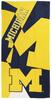 Northwest Michigan Wolverines 30 x 60 Inch Beach Towel, Puzzle Design view 1