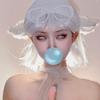 CoBtee Kawaii Lamb Ear Hairpin Edge clip Sheep Pink Ear Lolita Accessories Cosplay Prop Party Hallowmas A pair (white/Edge clip) view 3