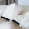 CoBtee Kawaii Lamb Ear Hairpin Edge clip Sheep Pink Ear Lolita Accessories Cosplay Prop Party Hallowmas A pair (white/Edge clip) view 4