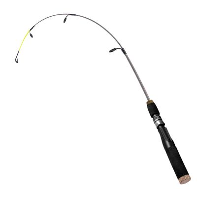 Aventik Ultralight Ice Fishing Rod and Reel Combo 26/28/30/32 inch Medium Light Fast Action Multi-Species Ice Fishing Combos for Walleye Perch Panfish (Hollow Rod(Only Rod), 26'')
