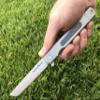 Solid Titanium Handle EDC Pocket Folding Knife! D2 Steel Blade! Includes Sheath! (Tatsu Standard) view 2