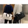 Bestgift Unisex gym bag travel makeup bag travel bag for men travel storage bag Black view 3