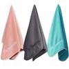 Wuwahold Microfiber Gym Towels Bigger Size Super Soft for Exercise Fitness, Sports, Workout, 380-GSM 15-Inch x 31-Inch Quick-Drying Towels (Teal-Pink-Grey, 3 Pack) view 1
