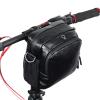 FUUBAMB00 Bike Handlebar Bag Waterproof MTB Rainproof Bike Front Frame Tube Folding Bag Cycling Accessories with Headphone Jack,Carbon Black,21 * 16 * 11cm view 1