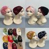 African Turban Hat Headtie for Party Auto Headscarf Muslim Hijab Turban Caps Ready to Wear 12pcs/Pack view 1