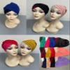 African Turban Hat Headtie for Party Auto Headscarf Muslim Hijab Turban Caps Ready to Wear 12pcs/Pack view 4