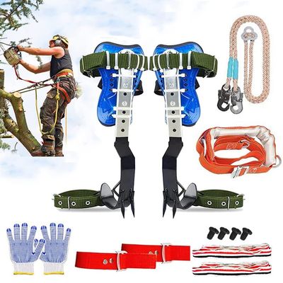 PinbWD Tree Climbing Spikes Set, Adjustable Tree Climbing Spike 2 Gears and Non-Slip Pedal, Tree Climbing Spikes Tool for Climbing Trees, Picking Fruit, Outdoor