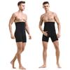 Ouruikia Men's Tummy Control Shapewear High Waist Body Shaper Slimming Underwear Shorts Belly Girdle Boxer Briefs with Fly Black 3XL view 3