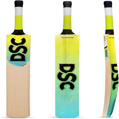 DSC Wildfire Warrior Cricket Bat for Mens and Boys (Beige, Size -Mens) | Material: Kashmir Willow | Lightweight | Free Cover | Ready to Play | for Intermediate Player | Ideal for Leather Ball