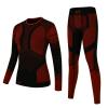 MEETYOO Women's Thermal Sets Winter Long Johns Warm Base Layer Top Bottom Cold Weather Skiing Underwear, Red, Medium view 1