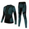 MEETYOO Women's Thermal Sets Winter Long Johns Warm Base Layer Top Bottom Cold Weather Gear Underwear, Green, Small view 1