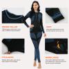 MEETYOO Women's Thermal Sets Winter Long Johns Warm Base Layer Top Bottom Cold Weather Gear Underwear, Green, Small view 4