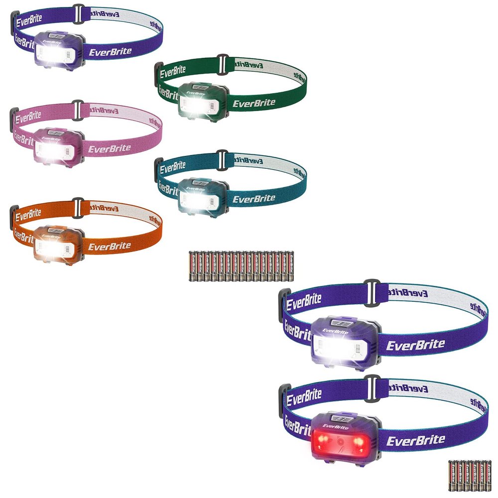 EverBrite 7-Pack LED Headlamp with 21 AAA Batteries