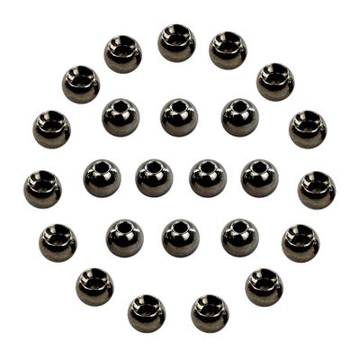 EUPHENG Fly Tying Beads 25 PC Tungsten Fly Tying Beads Head for Nymph Fishing Materials 12 Colors / 5 Sizes