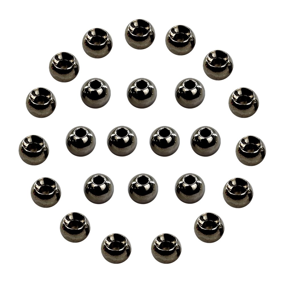 EUPHENG Fly Tying Beads 25 PC Tungsten Fly Tying Beads Head for Nymph Fishing Materials 12 Colors / 5 Sizes